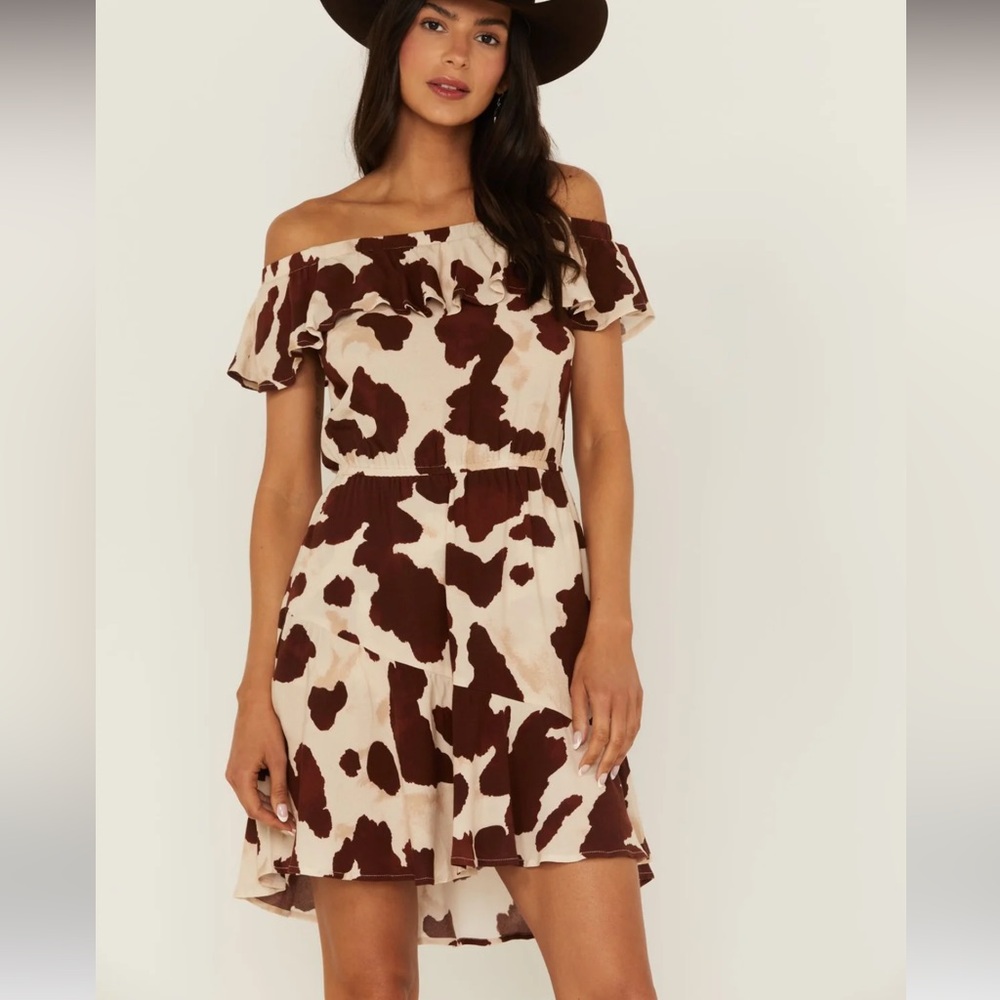 idyllwind cow print dress